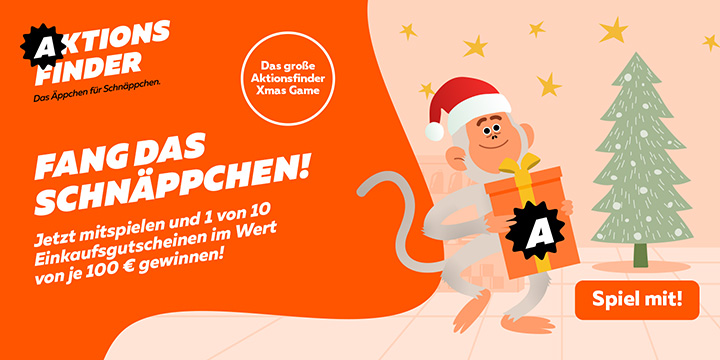 Fang das Schnäppchen – das Aktionsfinder XMAS Game