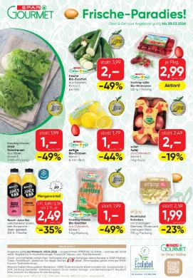 Titelbild des Prospekts von SPAR Gourmet