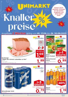Titelbild des Prospekts von Unimarkt Ost