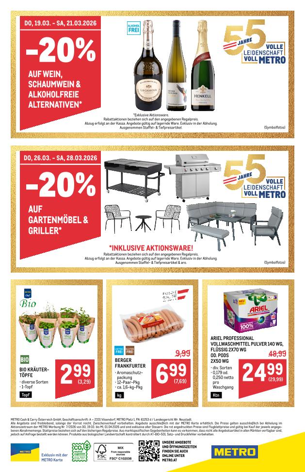 Prospekt von METRO