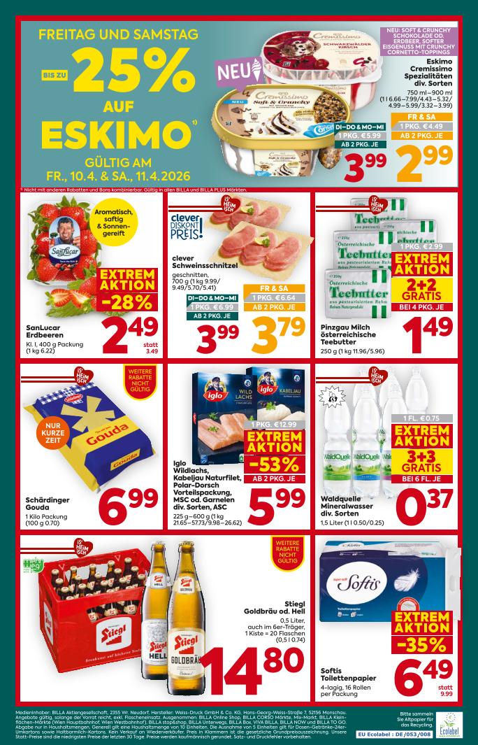 Prospekt von BILLA PLUS