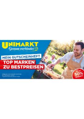 Titelbild des Prospekts von Unimarkt Gutscheinheft