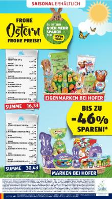 Titelbild des Prospekts von HOFER