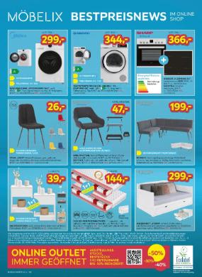 Titelbild des Prospekts von Möbelix Online