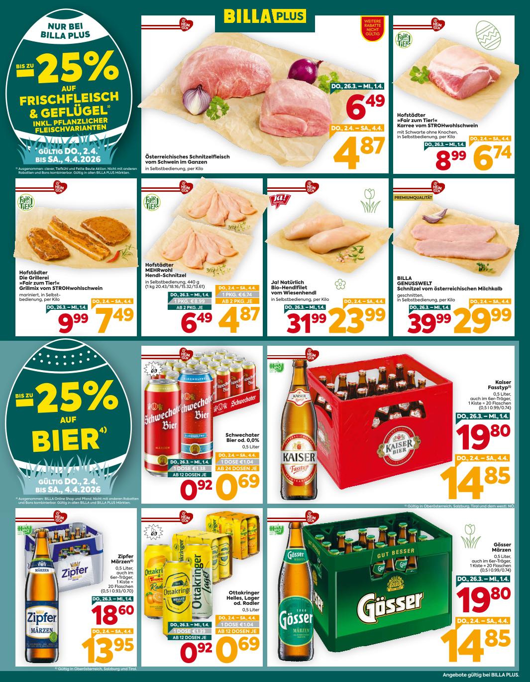 Prospekt von BILLA PLUS