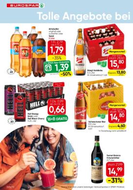 Titelbild des Prospekts von EUROSPAR W / NOE / BGLD