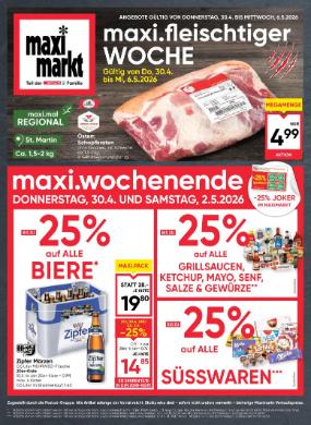Titelbild des Prospekts von Maximarkt Bruck