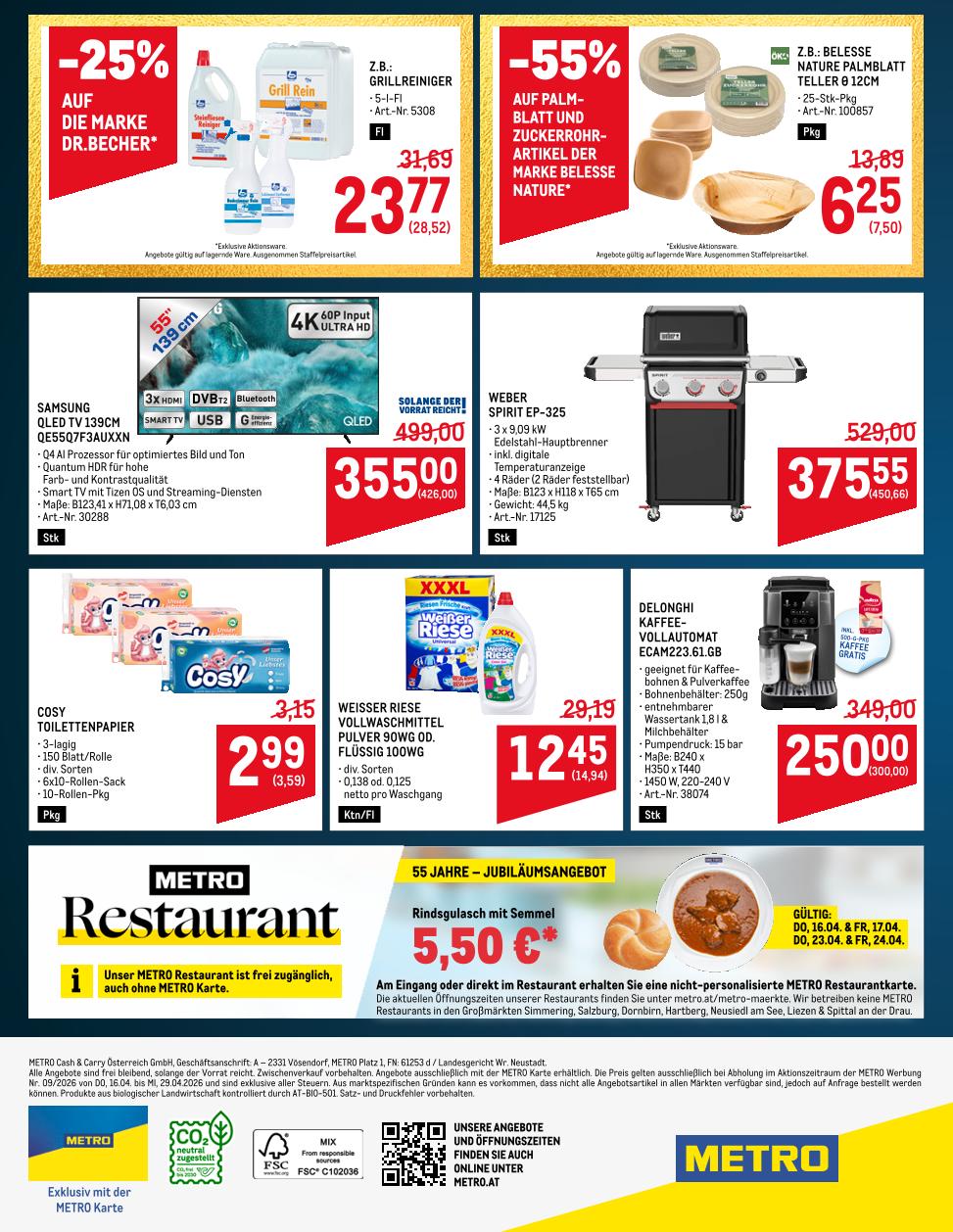 Prospekt von METRO