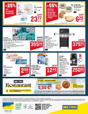 Titelbild des Prospekts von METRO JUBILÄUM