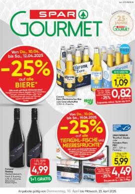 Titelbild des Prospekts von SPAR Gourmet