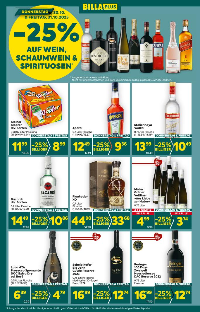 Prospekt von BILLA PLUS