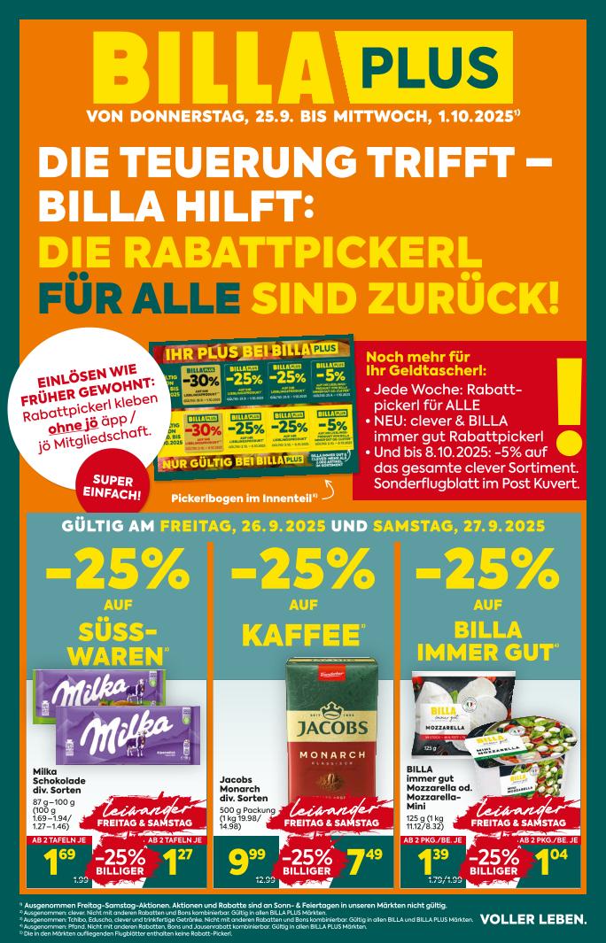 Prospekt von BILLA PLUS