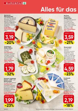 Titelbild des Prospekts von EUROSPAR KTN