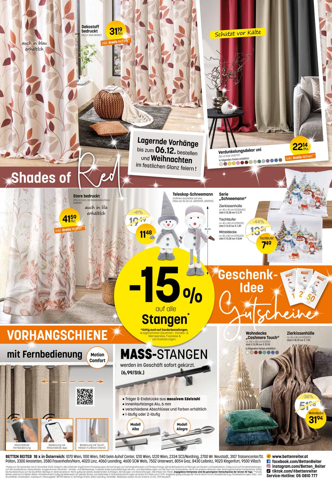 Prospekt von Betten Reiter