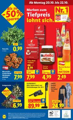 Titelbild des Prospekts von Lidl Österreich