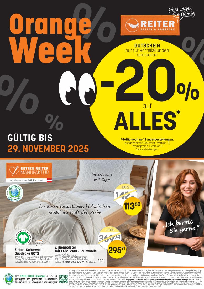 Prospekt von Betten Reiter