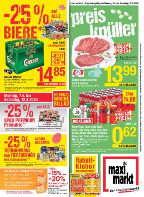 Titelbild des Prospekts von Maximarkt Vöcklabruck
