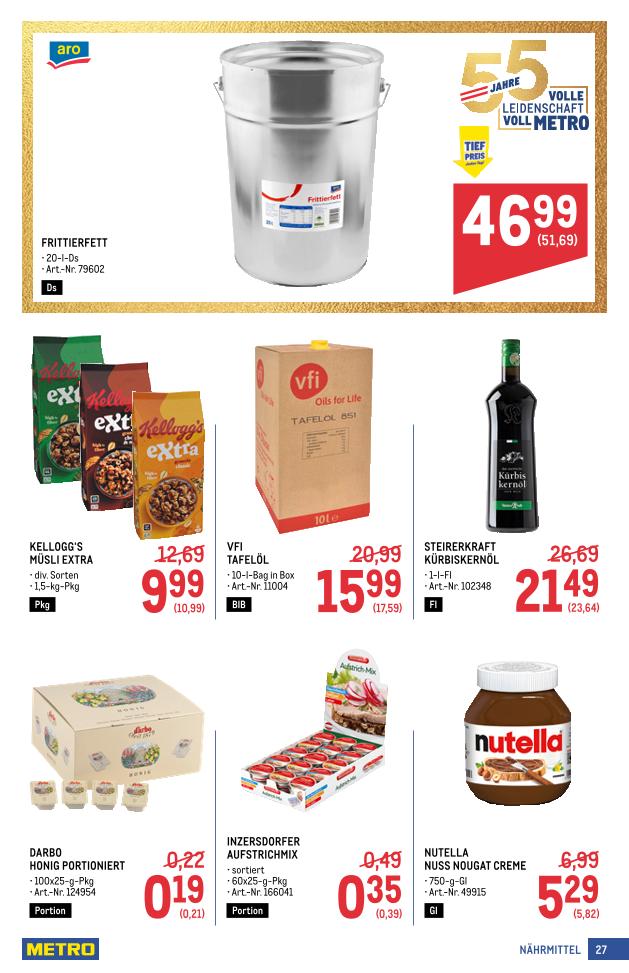 Prospekt von METRO