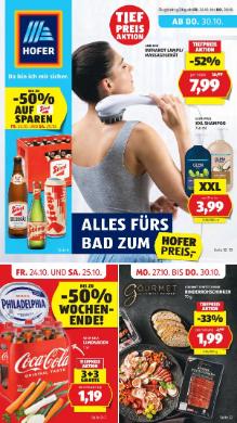 Titelbild des Prospekts von HOFER