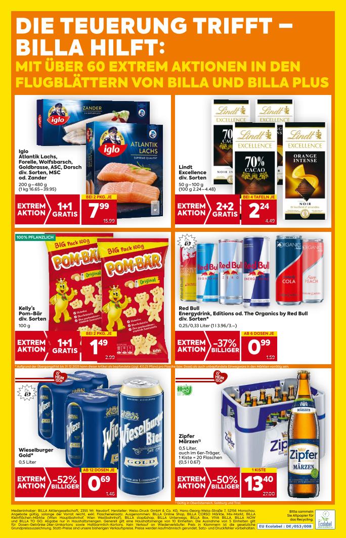 Prospekt von BILLA
