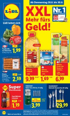 Titelbild des Prospekts von Lidl Österreich