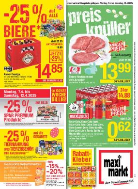 Titelbild des Prospekts von Maximarkt Anif / Bruck