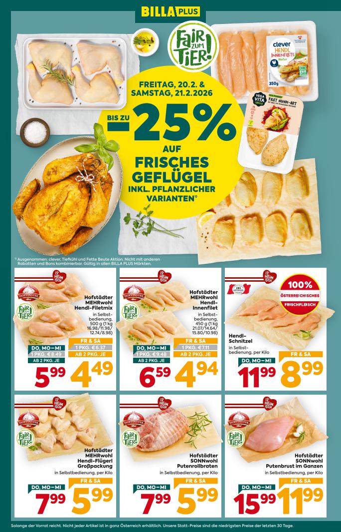 Prospekt von BILLA PLUS