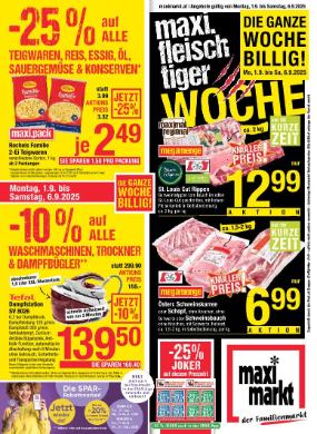 Titelbild des Prospekts von Maximarkt Wels / Vöcklabruck