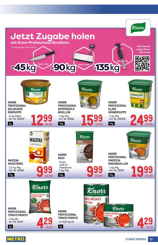 Prospekt von METRO
