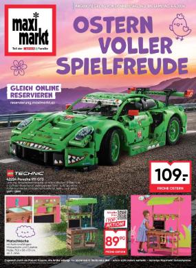 Titelbild des Prospekts von Maximarkt Spielwarenkatalog