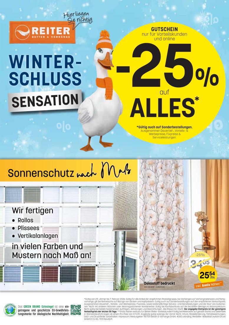 Prospekt von Betten Reiter