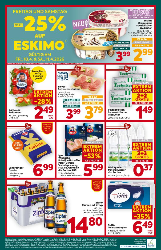 Prospekt von BILLA PLUS