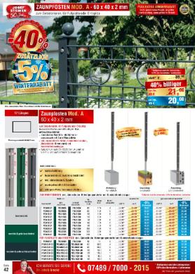 Titelbild des Prospekts von Josef Steiner