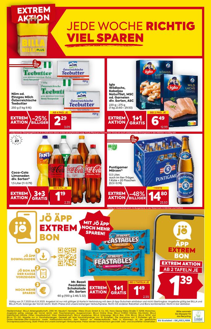 Prospekt von BILLA