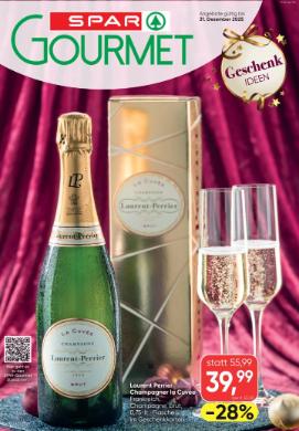 Titelbild des Prospekts von SPAR Gourmet Weihnachtskatalog