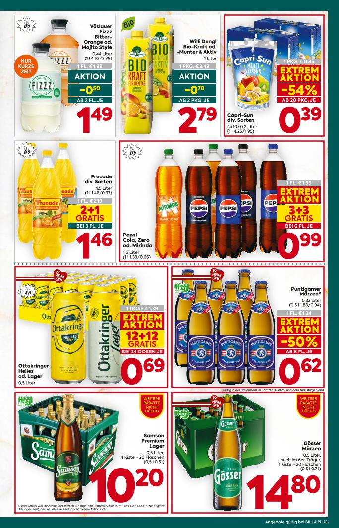 Prospekt von BILLA PLUS