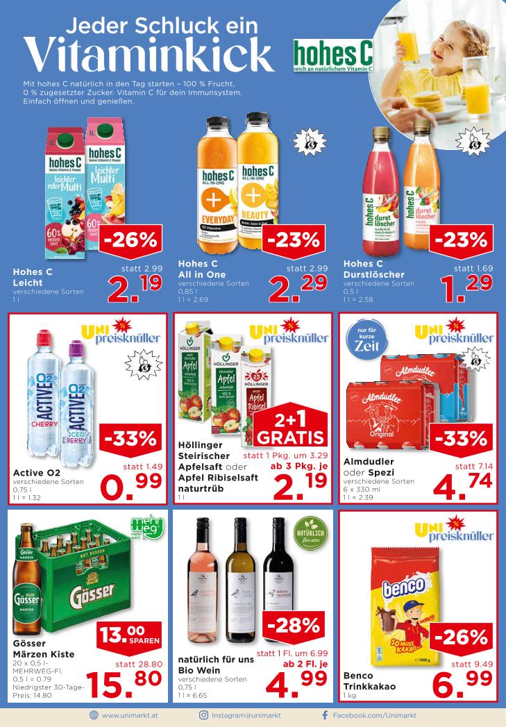 Prospekt von Unimarkt