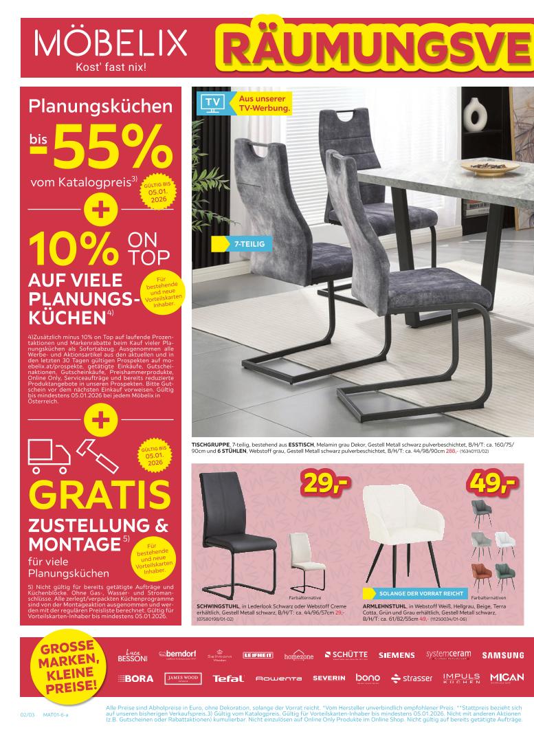 Prospekt von Möbelix