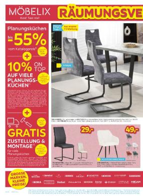 Titelbild des Prospekts von Möbelix