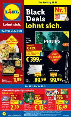 Titelbild des Prospekts von Lidl Österreich