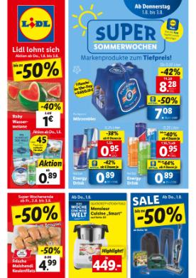 Titelbild des Prospekts von Lidl Österreich