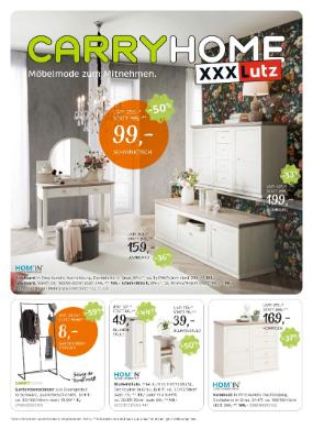 Titelbild des Prospekts von XXXLutz CARRYHOME