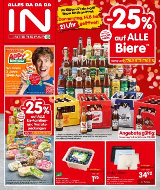 Titelbild des Prospekts von INTERSPAR SBG