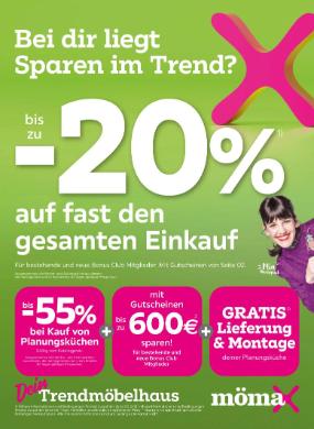 Titelbild des Prospekts von mömax