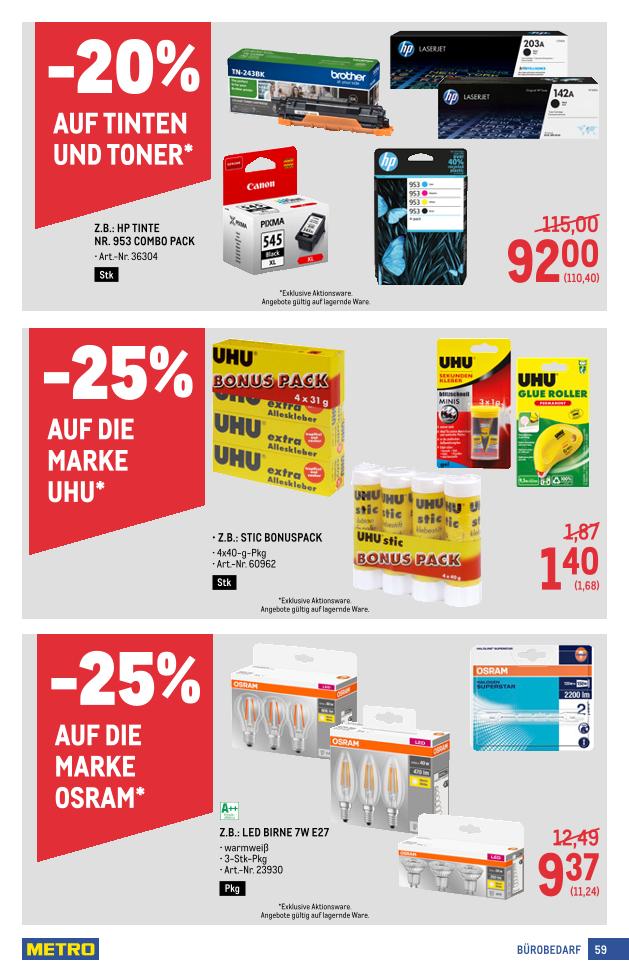 Prospekt von METRO