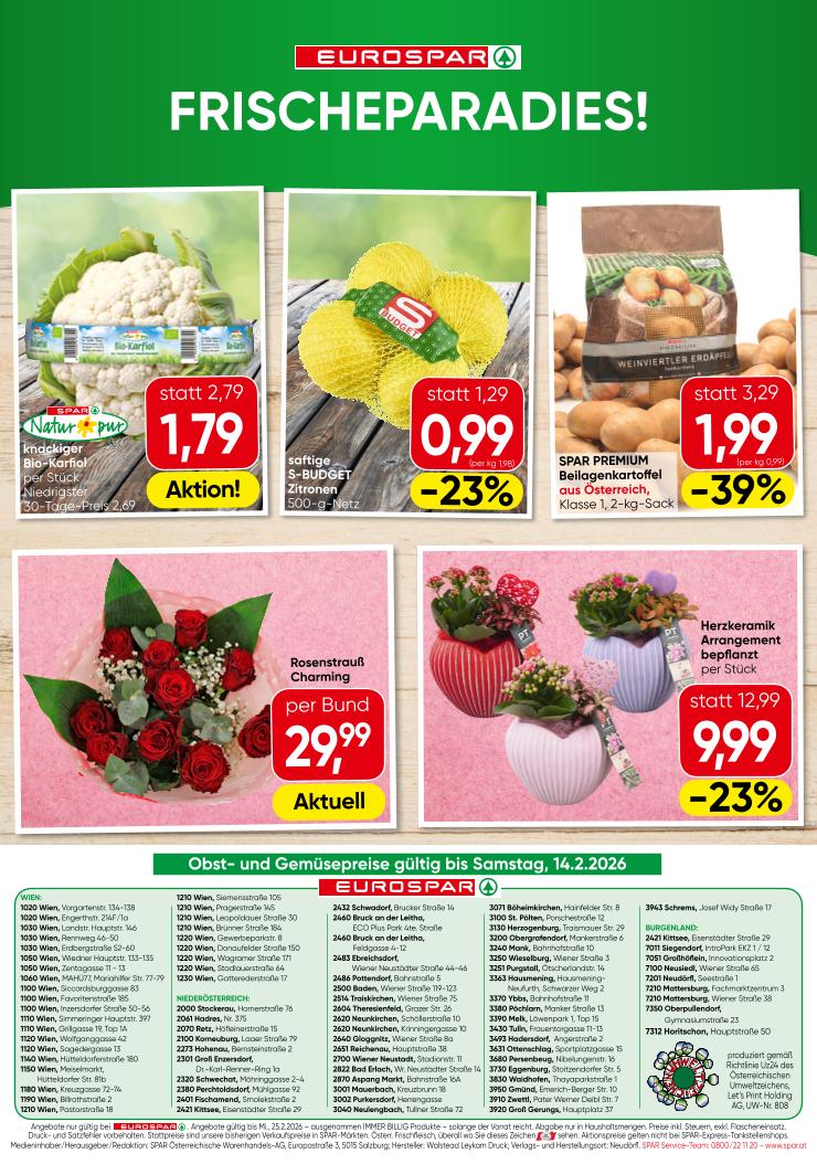 Prospekt von EUROSPAR