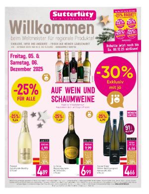 Titelbild des Prospekts von Sutterlüty