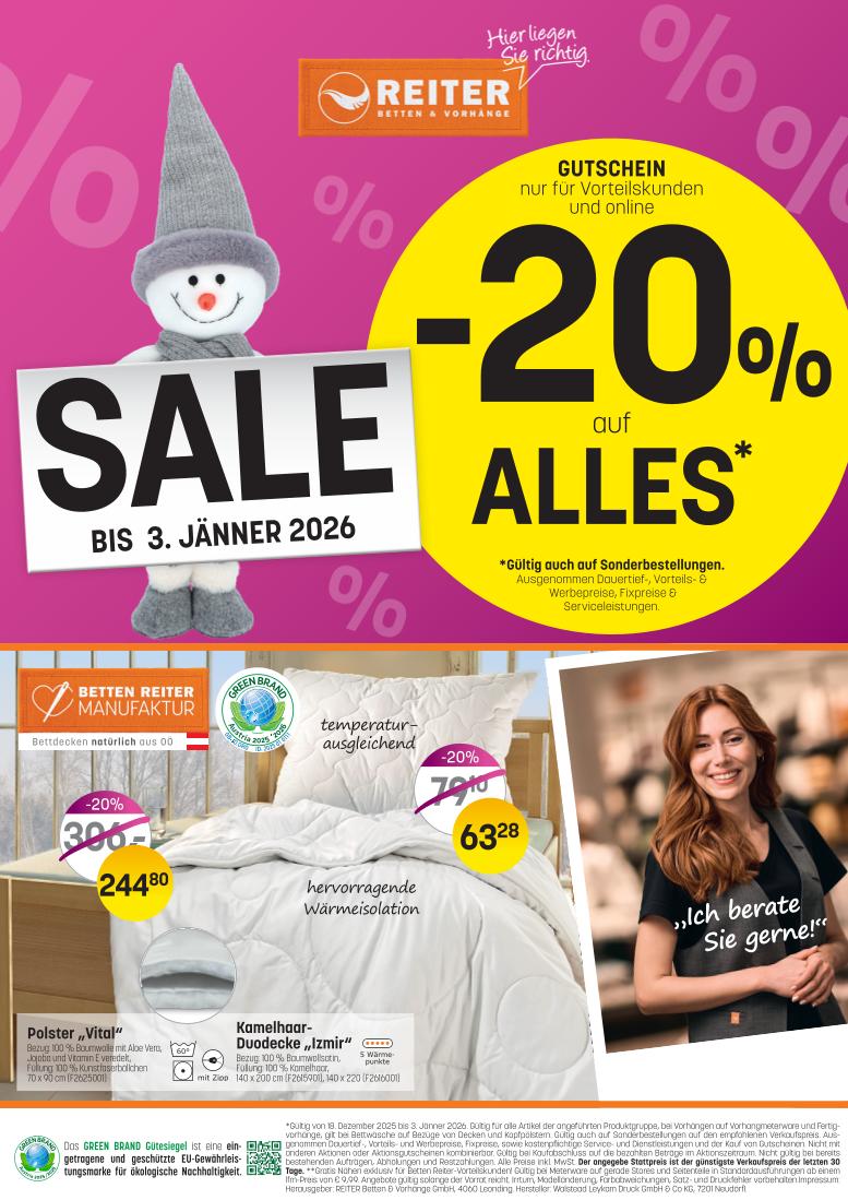 Prospekt von Betten Reiter