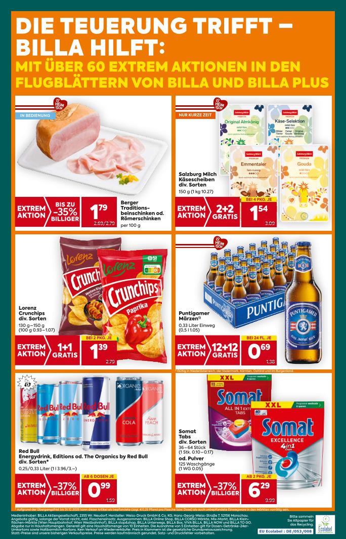 Prospekt von BILLA PLUS