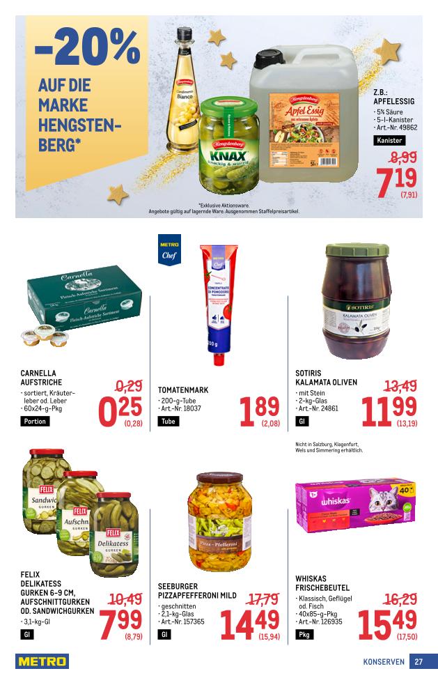 Prospekt von METRO